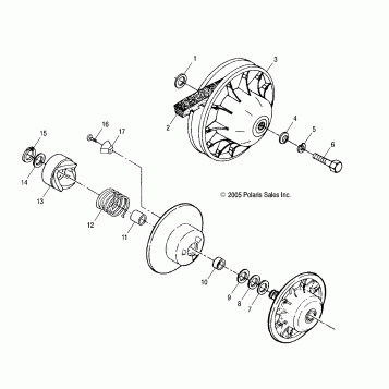 DRIVEN CLUTCH - A06BG50AA/FA (4999200059920005C06)