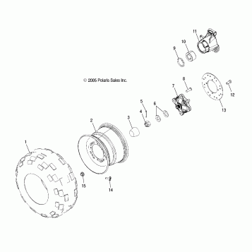 WHEELS, REAR TIRE and BRAKE DISC - A08MH50AX/AZ (4999200059920005C08)