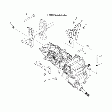 DRIVE TRAIN, MAIN GEARCASE MOUNTING - A08MH50AX/AZ (4999200059920005C12)
