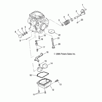 ENGINE, CARBURETOR, LOWER - A13MB46FZ (4999200059920005D08)