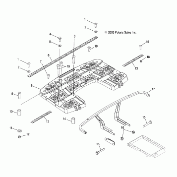 RACK MOUNTING, REAR - A06MH50AA/AB/AD/AF (4999200099920009A05)
