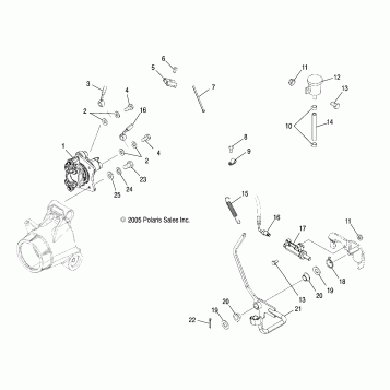 MASTER CYLINDER, REAR and FOOT PEDAL - A06MH50AA/AB/AD/AF (4999200099920009B06)