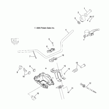 HANDLEBAR and CONTROLS - A06MH68AA/AD/AF (4999200099920009B13)