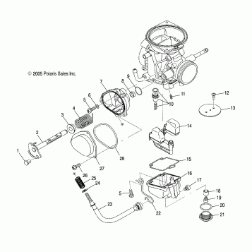 ENGINE, CARBURETOR, LOWER - A12MH50FF/FX/FY (4999200099920009D08)