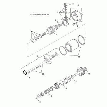 STARTING MOTOR - A06MH50AA/AB/AD/AF (4999200099920009E01)