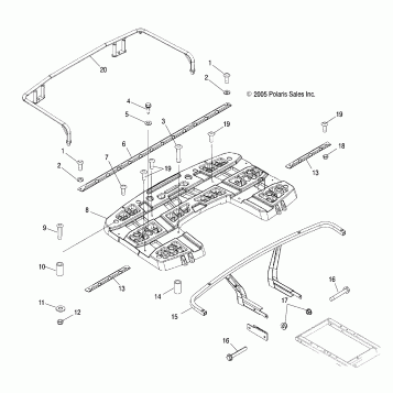 RACK MOUNTING, REAR - A06MH50AQ/AX/AY/AZ/AL/AT (4999200139920013A05)