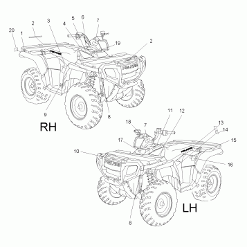 DECALS - A06MH50AQ/AX/AY/AZ/AL/AT (4999200139920013A09)