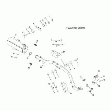 EXHAUST SYSTEM - A06MH50AQ/AX/AY/AZ/AL/AT (4999200139920013A11)