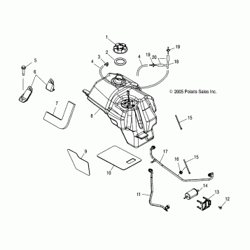 FUEL TANK - A06MH50AQ/AX/AY/AZ/AL/AT (4999200139920013A14)