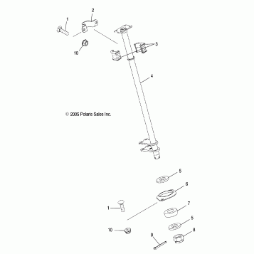 STEERING POST - A06MH50AQ/AX/AY/AZ/AL/AT (4999200139920013C03)