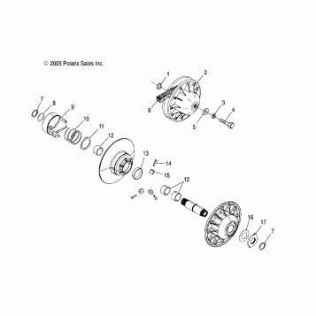 DRIVEN CLUTCH - A06MH50AQ/AX/AY/AZ/AL/AT (4999200139920013C06)