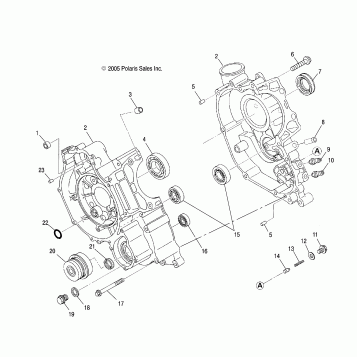 ENGINE, CRANKCASE - A07TH50EA (4999200139920013D04)