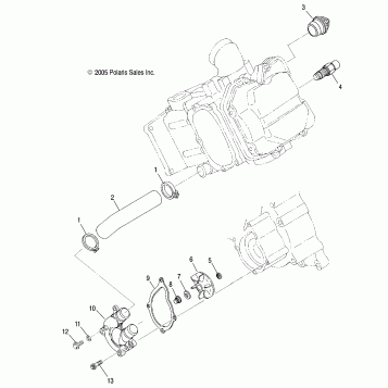 WATER PUMP - A06MH50AQ/AX/AY/AZ/AL/AT (4999200139920013D10)