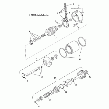 STARTING MOTOR - A06MH50AQ/AX/AY/AZ/AL/AT (4999200139920013D14)