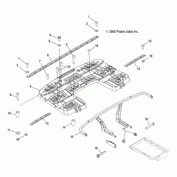 RACK MOUNTING, REAR - A06MH68AA/AD/AF (4999200179920017A05)