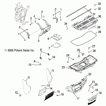 STORAGE, FRONT and BUMPER MOUNTING - A06MH68AA/AD/AF (4999200179920017A06)