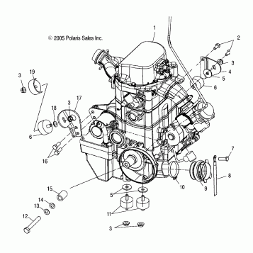 ENGINE MOUNTING - A06MH68AA/AD/AF (4999200179920017A13)