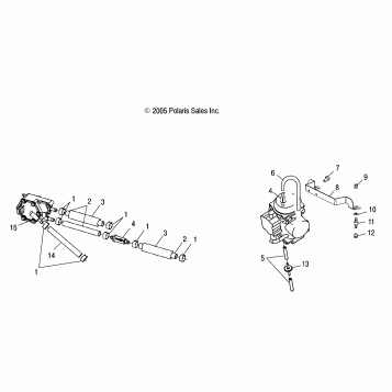 CARBURETOR MOUNTING and FUEL PUMP/LINES - A06MH68AA/AD/AF (4999200179920017A14)
