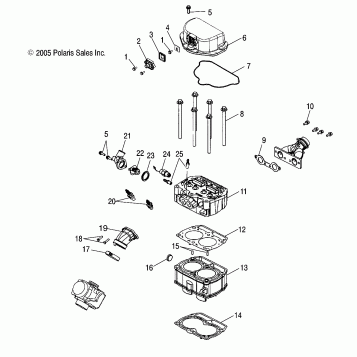 CYLINDER and CYLINDER HEAD - A06MH68AA/AD/AF (4999200179920017D06)