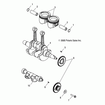 CRANKSHAFT and PISTON - A06MH68AA/AD/AF (4999200179920017D08)