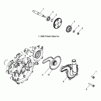 WATER PUMP - A06MH68AA/AD/AF (4999200179920017D13)