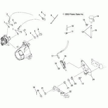 MASTER CYLINDER, REAR and FOOT PEDAL - A06MH68AQ/AT/AX/AY/AZ (4999200229920022B05)