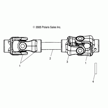 SHAFT, PROP, REAR - A07MH68AX/AY/AZ (4999200229920022B10)