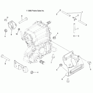 TRANSMISSION, MOUNTING - A07MH68AX/AY/AZ (4999200229920022C09)