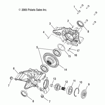 GEARCASE, REAR - A07MH68AX/AY/AZ (4999200229920022D03)