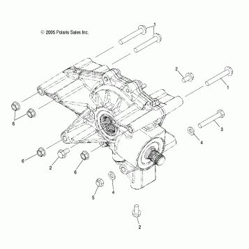 REAR GEARCASE MOUNTING - A05MH68AK/AN/AD (4999200229920022D04)