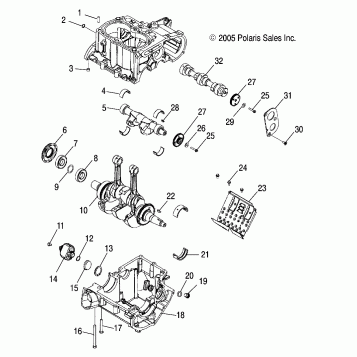 ENGINE, CRANKCASE and CRANKSHAFT - A07MH68AX/AY/AZ (4999200229920022D06)