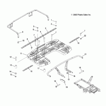 RACK MOUNTING, REAR - A06MH76AL/AQ/AT/AX/AY/AZ (4999200299920029A05)