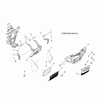 BUMPER MOUNTING - A07MH68AX/AY/AZ (4999200299920029A06)