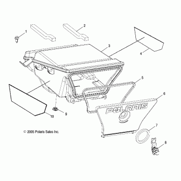 STORAGE BOX, REAR - A06MH76AL/AQ/AT/AX/AY/AZ (4999200299920029A08)
