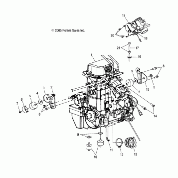 ENGINE MOUNTING - A06MH76AL/AQ/AT/AX/AY/AZ (4999200299920029A12)