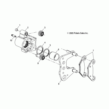BRAKE CALIPER, FRONT - A07MH76AL/AQ/AX/AY/AZ/A2/MN76AF/AT/AY (4999200299920029B02)