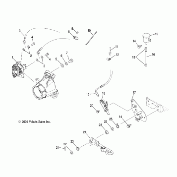 MASTER CYLINDER, REAR and FOOT PEDAL - A06MH68AA/AD/AF (4999200299920029B05)