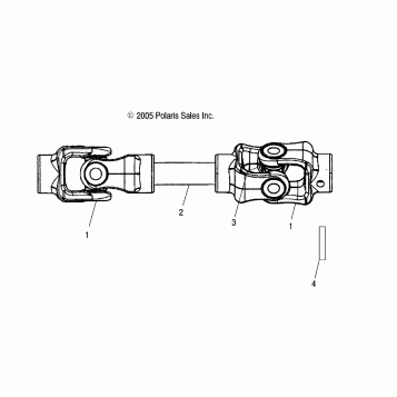 REAR PROP SHAFT - A05MH68AK/AN/AD (4999200299920029B10)