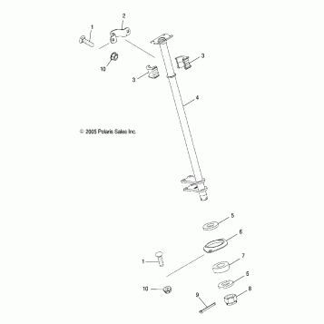 STEERING POST and TIE RODS - A07MH76AL/AQ/AX/AY/AZ/A2/MN76AF/AT/AY (4999200299920029C04)