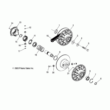 DRIVEN CLUTCH - A06MH68AA/AD/AF (4999200299920029C07)