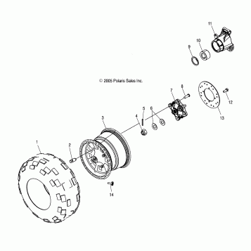 WHEEL, REAR - A06MH76AL/AY/AZ (4999200299920029C10)