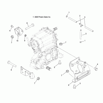 TRANSMISSION MOUNTING - A06MH68AA/AD/AF (4999200299920029C13)