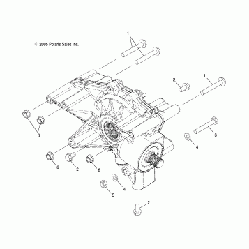 GEARCASE, MOUNTING, REAR - A07MH76AL/AQ/AX/AY/AZ/A2/MN76AF/AT/AY (4999200299920029D05)