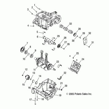 ENGINE, CRANKCASE and CRANKSHAFT - A07MH76AL/AQ/AX/AY/AZ/A2/MN76AF/AT/AY (4999200299920029D06)