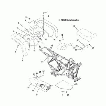CAB, REAR and SEAT - A05CA32EA (4999200489920048A04)