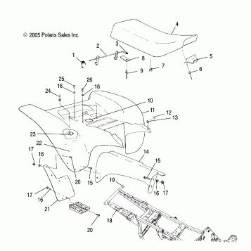 CAB, REAR - A06BA25CA (4999201499920149A04)