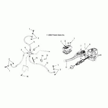 CONTROLS - MASTER CYLINDER/BRAKE LINE - A06BA25CA (4999201499920149B04)