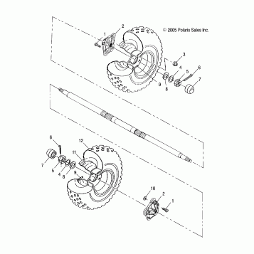 WHEEL, REAR - A06BG50AA/FA (4999201499920149B08)
