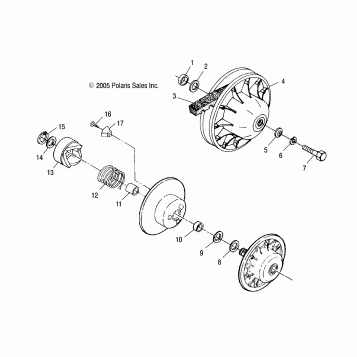 DRIVEN CLUTCH - A04BA25CA/CB (4999201499920149B14)