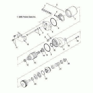 STARTING MOTOR - A04BA25CA/CB (4999201499920149C08)